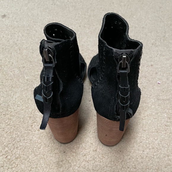 Ivanka Trump Black Bohemian Block Heels - Picture 3 of 4